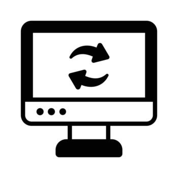 Get this amazing icon of system update, ready to use vector