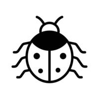 An amazing icon of lady bug isolated on white background vector