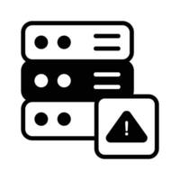 Server error, hosting problem icon design vector