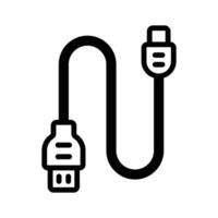 Data cable for connection and data transfer, trendy icon of data cable vector