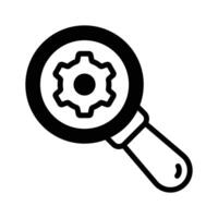 Search engine optimization, setting search icon design in modern style vector