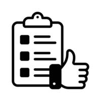 Checklist evaluation icon design in modern style, premium vector