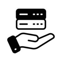 Creatively crafted icon of database service, ready for premium use vector