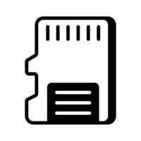 Data memory chip, memory card icon easy to use and download vector