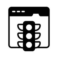 A modern design icon of website traffic in trendy style vector