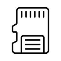 Data memory chip, memory card icon easy to use and download vector