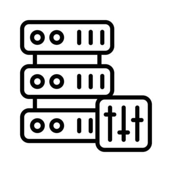 obtener esta increíble icono de servidor ajuste en moderno diseño estilo vector