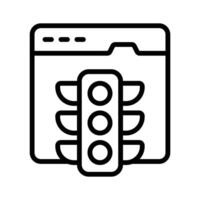A modern design icon of website traffic in trendy style vector