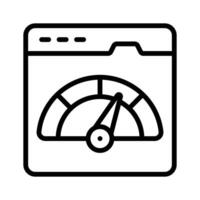 Grab this amazing icon of website speed test, web performance vector