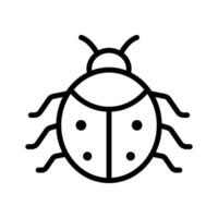 An amazing icon of lady bug isolated on white background vector