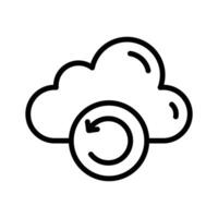 Cloud sync, arrows with cloud, icon of cloud update, easy to use vector