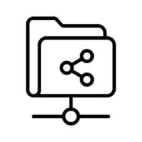 Shared folder, network folder icon design, premium vector