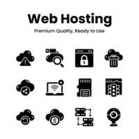 Have a look at amazing web hosting icons set vector