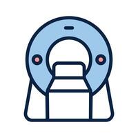 Have a look at this amazing icon of ct scanner, mri machine vector
