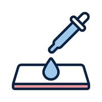 Icon of a petri dish, representing microbiological research and laboratory experiments vector