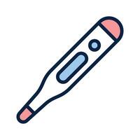 Thermometer in modern style, temperature measuring gauge vector
