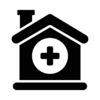 An amazing icon of clinic building in modern style vector