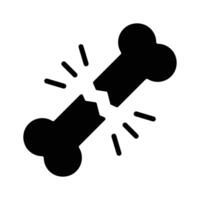 Bone fracture icon design in modern style vector
