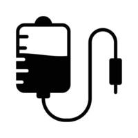 Well designed icon of iv drip, intravenous transfusion Therapy vector