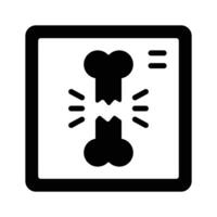 Bone fracture x ray design ready to use modern icon vector