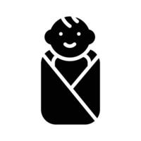 Get this creative icon of newborn baby in modern design style vector