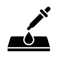Icon of a petri dish, representing microbiological research and laboratory experiments vector
