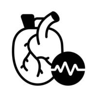 Get this amazing icon of heart health in modern style vector