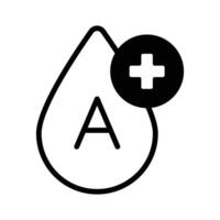 A modern icon of blood donation in editable style vector