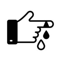 Take a look at this creative icon of hand injury in trendy style vector