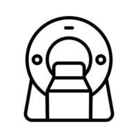Have a look at this amazing icon of ct scanner, mri machine vector