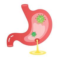 A flat icon of diarrhoea vector