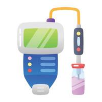 A flat icon of ph meter vector