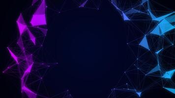 Plexus structure evolving in organic motion, 4k footage, not video