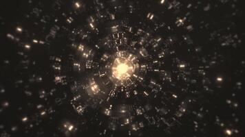 Shiny glitzy rippling golden particles mirror ball effect background. This glittering sparkling disco party background is full HD and a seamless loop. video
