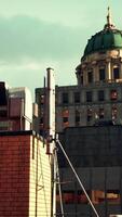 A tall building with a dome on top of it video