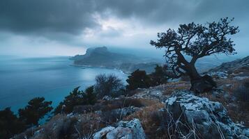 Beautiful beach views in Greece, Clean and beautiful, which in Generate AI photo