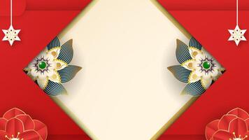 Template background with Chinese style. vector