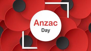 Anzac Day background in paper cut style. vector