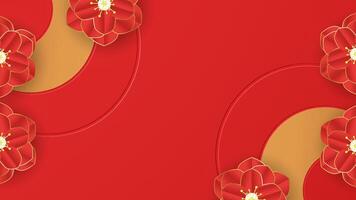 Chinese background with gold and red color. vector