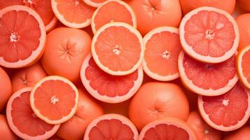 Lots of grapefruits background. image photo