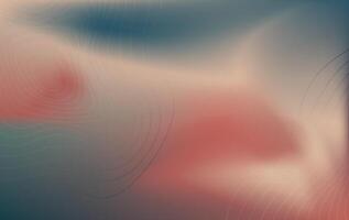 Retro multicolor gradint background with abstract wavy line texture vector