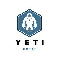 Yeti Icon Logo Design Template vector