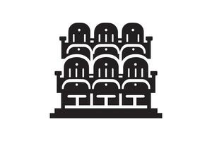 An icon of a building with a clock on top vector