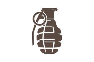A grenade icon on a white background vector