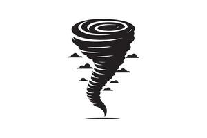 Tornado icon on white background vector