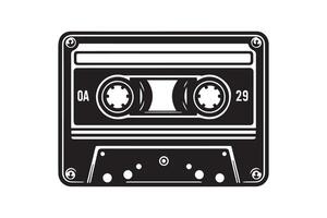 An old cassette player icon on a white background vector