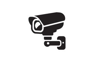 A black and white image of a security camera vector