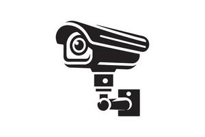 A black and white image of a security camera vector