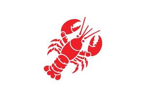 Lobster icon on white background vector