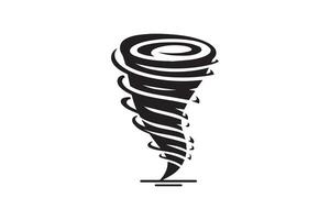 Tornado icon illustration on white background vector